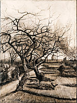 Vincent van Gogh - The Parsonage Garden at Nuenen in Winter - Google Art Project.jpg