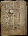 Folio 64 recto: image montrant saint Michel terrassant le dragon