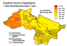 Geothermische Karte von Warburg