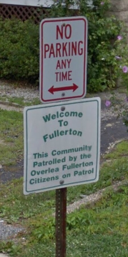 Welcome to Fullerton sign