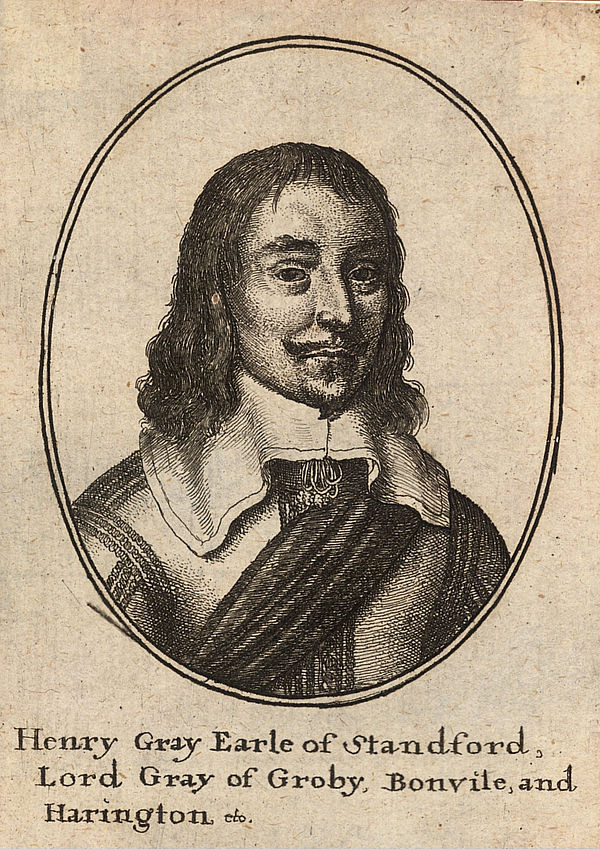Contemporary engraving of Henry Gray by Wenceslas Hollar