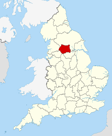 West Yorkshire UK locator map 2010
