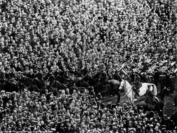Billie the White Horse, saviour of the 1923 FA Cup final