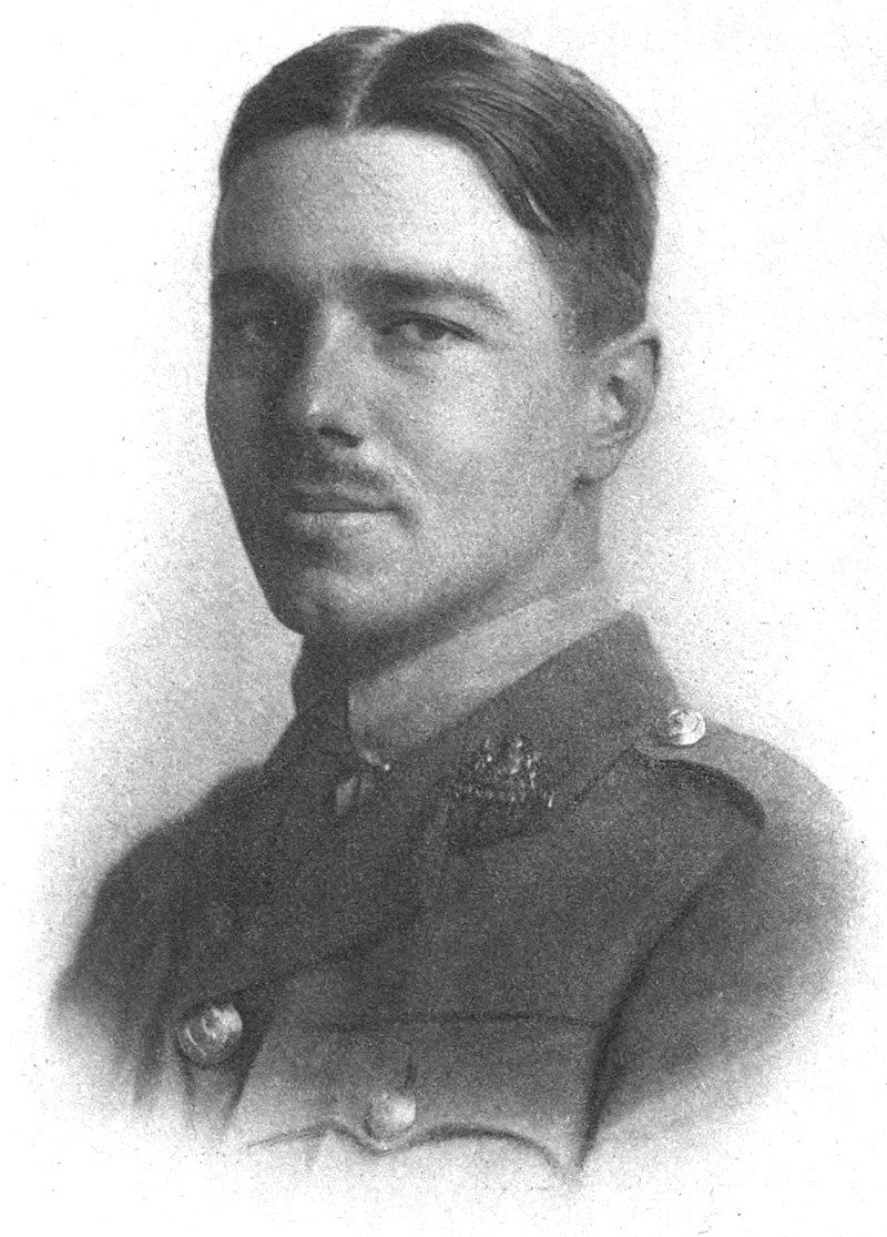 A plate from his 1920 Poems by Wilfred Owen, depicting him