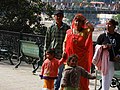 Women in Traditional dress of Gujrat near Ramjhula Rishikesh