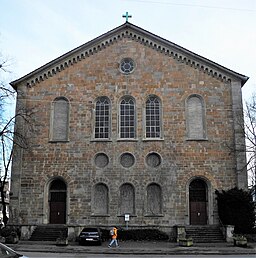 Wuppertal, Am Brögel, Unterbarmer Hauptkirche, NW-Seite