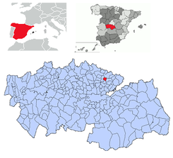 Extensión del municipio en la provincia.