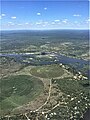 Zambezi River, Sindabezi Island and irrigation circles in Zambia.jpg