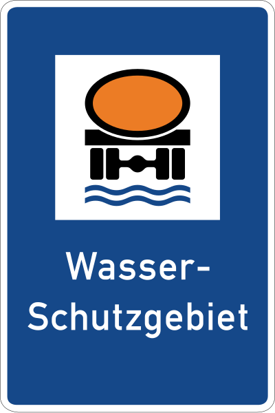 File:Zeichen 354 - Wasserschutzgebiet, StVO 1988.svg