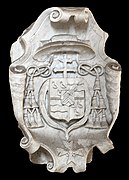 Armoiries de Claude de Rebé - Escalier du palais des Archevêques de Narbonne (Arms of Claude de Rebé)
