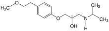 (RS)-Metoprolol Structural Formula V1.svg