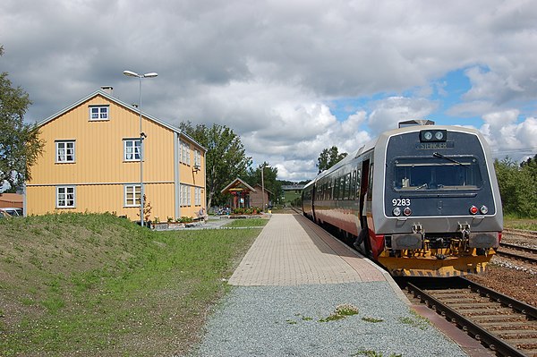 Åsen Station serves the village of Åsen