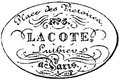 1828 Lacôte guitar label
