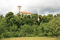 Čeština: Zámek Černá Hora na kopci nad městysem Černá Hora, okres Blansko. Pohled od kostela, směrem od jihovýchodu. English: Černá Hora castle (Blansko District, Czech Republic).