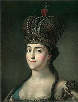 Catherine II by Stefano Torelli. Location unknown (or detail of previous?)