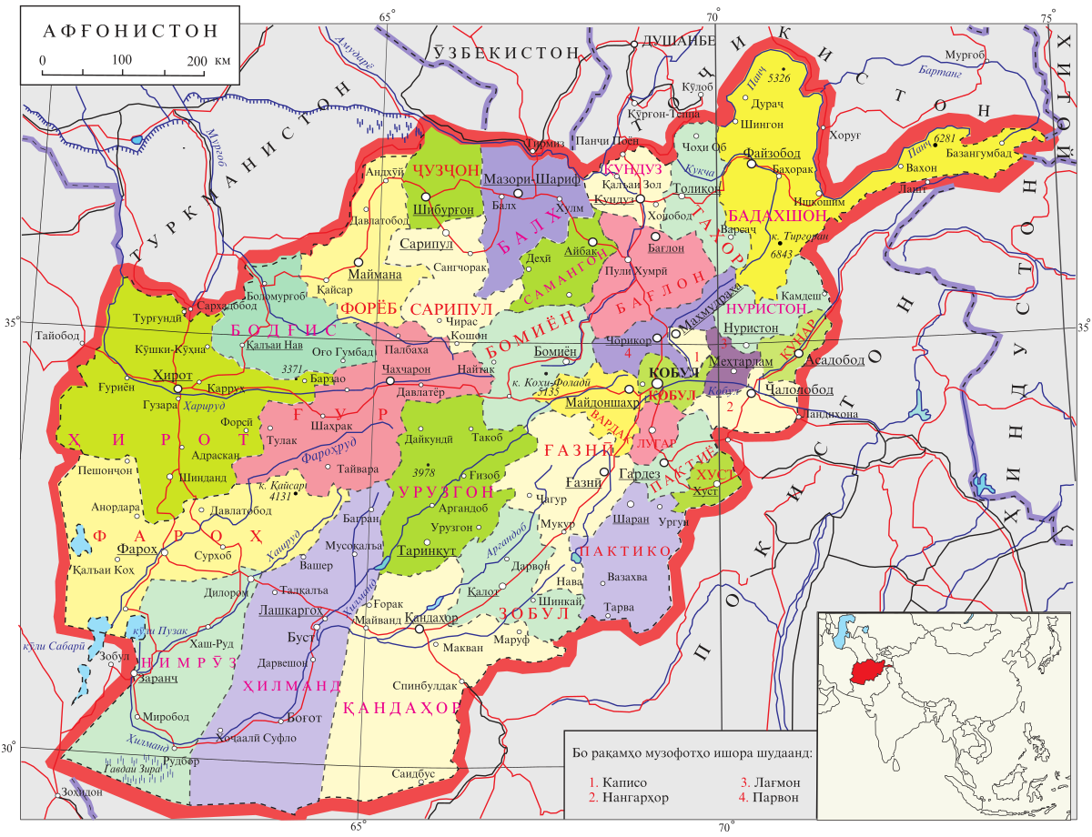Файзобод таджикистана карта
