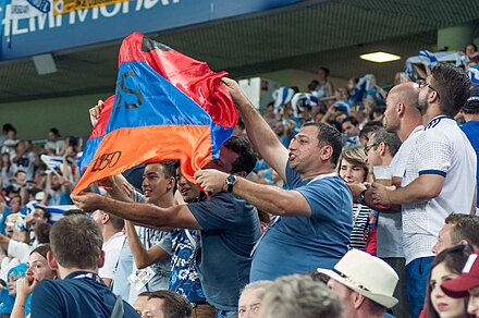 Football supporters during 2018 World Cup