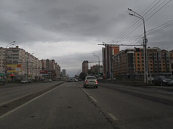 Проезжая часть улицы Чистопольская