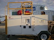 Canadian North's portable deicer at Cambridge Bay Airport