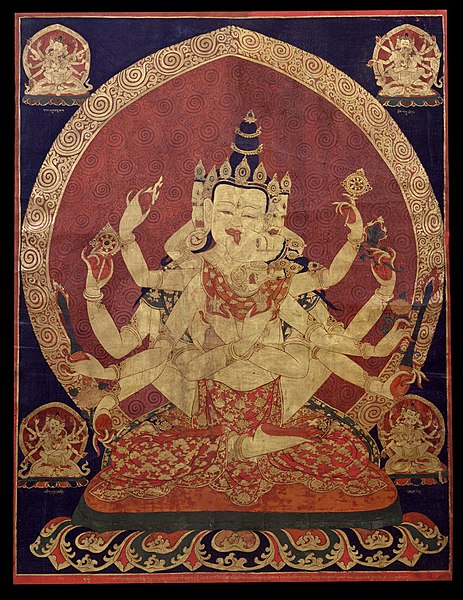 File:17th century Central Tibeten thanka of Guhyasamaja Akshobhyavajra, Rubin Museum of Art.jpg