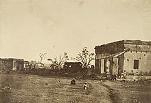 Photograph entitled, "The Hospital in General Wheeler's entrenchment, Cawnpore." (1858) The hospital was the site of the first major loss of British lives in Cawnpore 1857 hospital wheeler cawnpore2.jpg