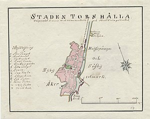 300px 18th century map of torsh%c3%a4lla%2c sweden