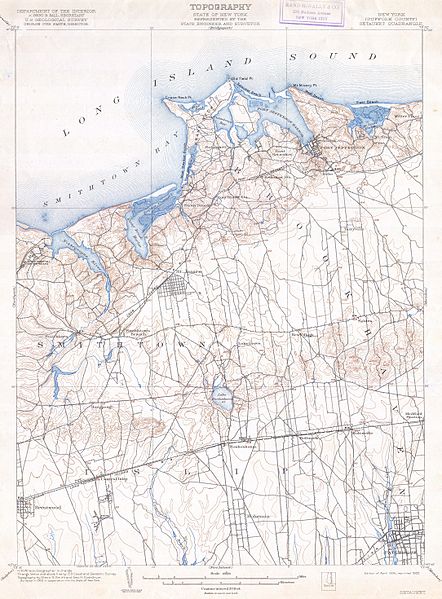 File:1904 U.S.G.S. Map of Long Island New York (Islip, Brookhaven, Smithtown) - Geographicus - Setauket-uscs-1925.jpg