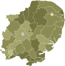 Results in the East of England
Results by local voting area:
No
50-55%
55-60%
60-65%
65-70%
70-75%
75-80%
Yes
50-55%
55-60%
60-65% 2011 United Kingdom Alternative Vote referendum results in the East of England by local voting area.svg