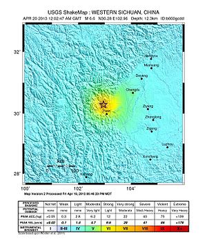 Gempa Bumi Lushan 2013