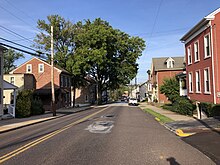 New Street in Spring City 2022-09-21 17 09 59 View northeast along New Street just northeast of Penn Street in Spring City, Chester County, Pennsylvania.jpg