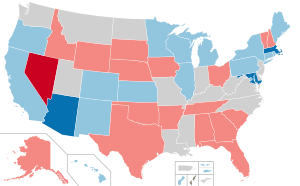 2022 United States gubernatorial elections results map.svg