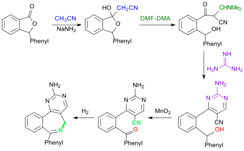 Synthesis of 2-benzazepines starting from 3-phenylphthalide