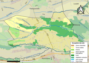 Farvekort, der viser arealanvendelse.