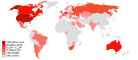 Greek diaspora (20th century) 50 largest Greek diaspora.png