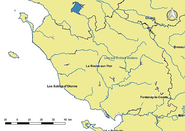 La Vendée est entièrement dans le sous-bassin « Loire aval et côtiers vendéens ».