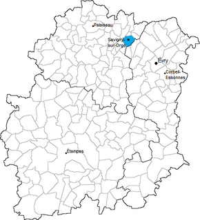 Kanton Savigny-sur-Orge na mapě departementu Essonne