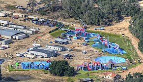 The Wipeout set at Sable Ranch, as seen in 2014 ABC Wipeout Sable Ranch set from above.jpg