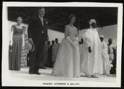 Prinses Alexandra vertegenwoordigt de koningin van Nigeria bij de onafhankelijkheidsvieringen in Lagos, 1 oktober 1960