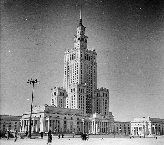 The Palace of Culture and Science in 1960