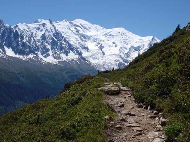 Mont Blanc from the TMB