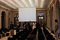 Participants arriving at the Leipnizsaal of the Berlin-Brandenburg Academy of Sciences and Humanities, where the opening takes place