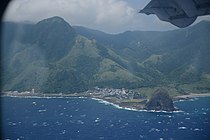 Vista aérea da vila de Yayo