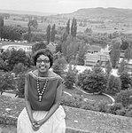 Joséphine Baker 1961 vid Château des Milandes.