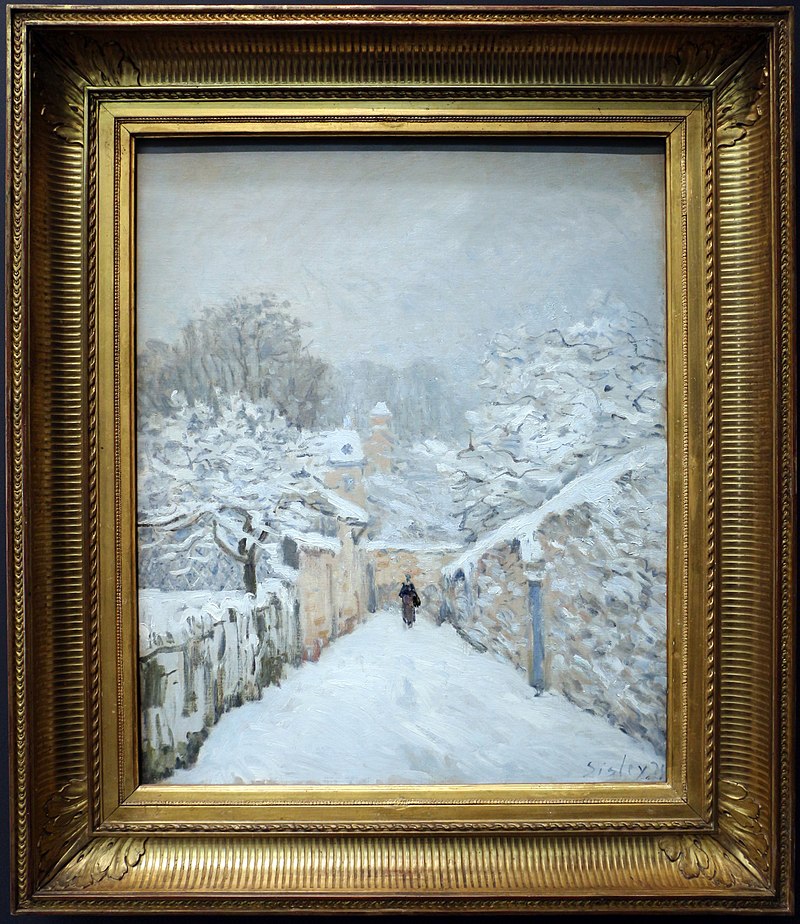 Alfred sisley, la neve a louveciennes, 1878.JPG