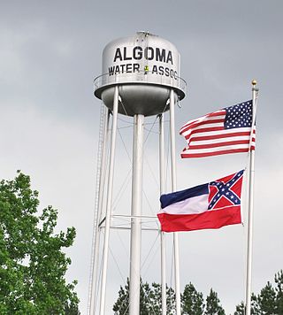 <span class="mw-page-title-main">Algoma, Mississippi</span> Town in Mississippi, United States