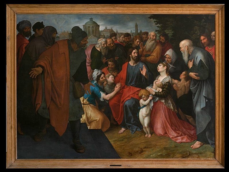File:Ambrosius (de Oude) Francken - Christus zegent de kinderen - 1001048 - Bonnefanten Museum.jpg