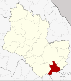 Sakon Nakhon Eyaleti'nde bölge konumu