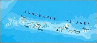 Mapa de las islas Andreanof