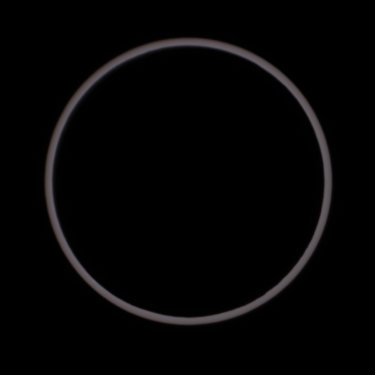 Lunar silhouette during the October 2023 Annular Solar Eclipse
