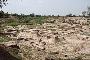 The ruins of Harappa (Punjab, present-day Pakistan), circa 2550 BC